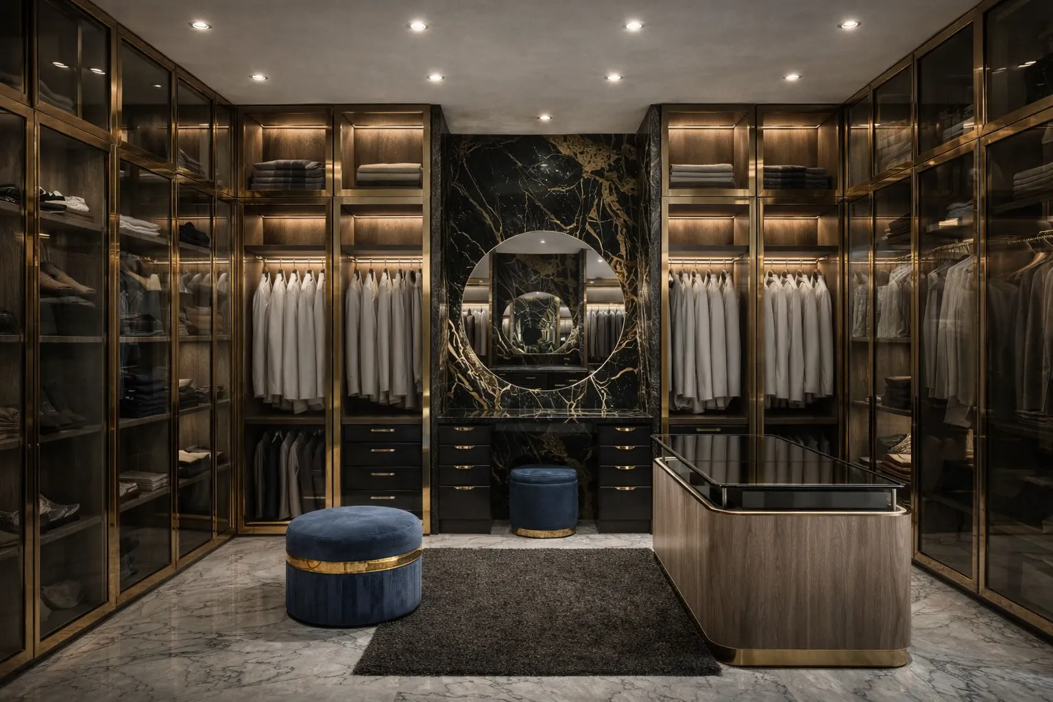 Wardrobe dan storage custom oleh Pelangi Desain